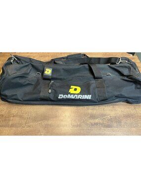 DeMarini Baseball Softball Duffle Equipment Bat Storage Bag Black Yellow 35"